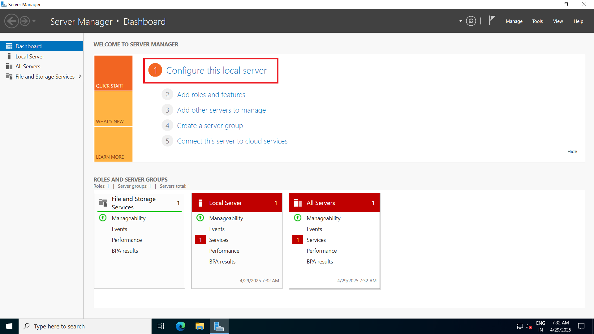 Navigate to System Tools