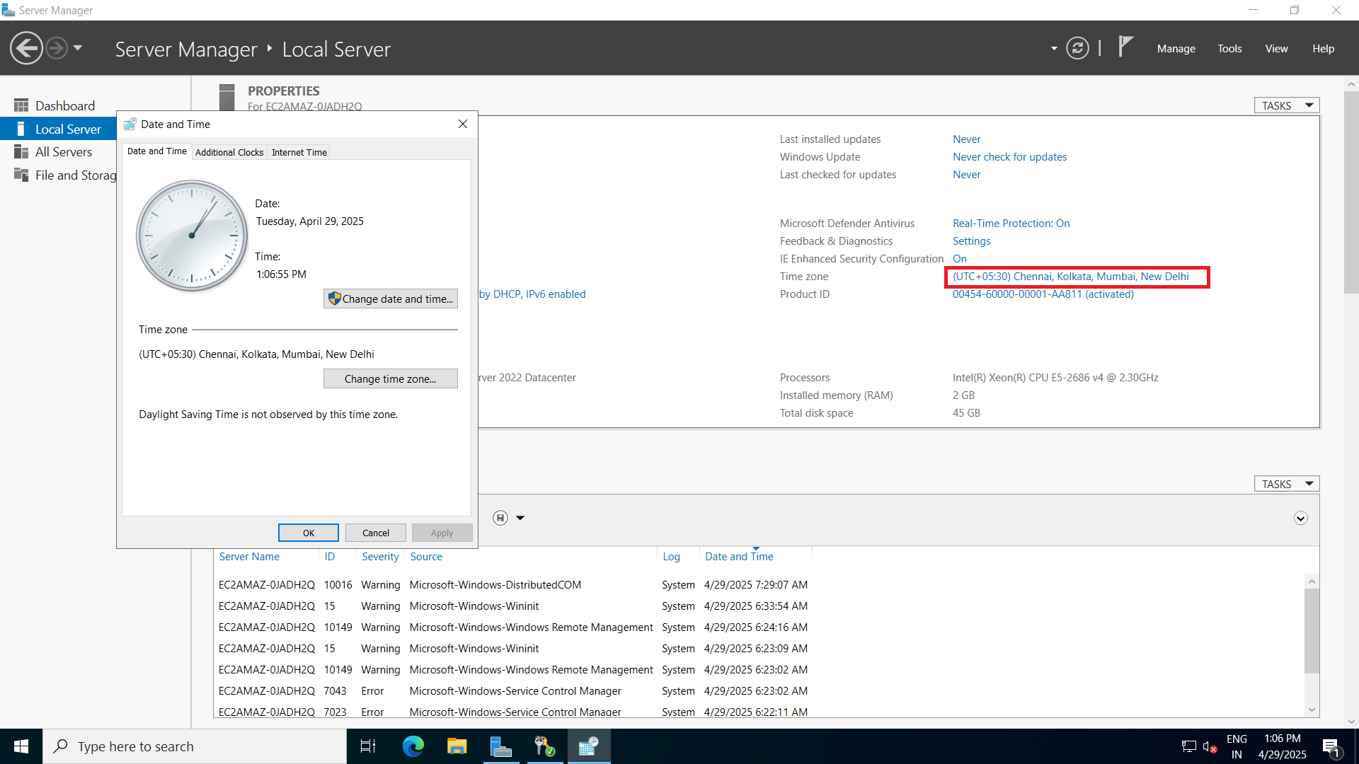 Navigate to System Tools